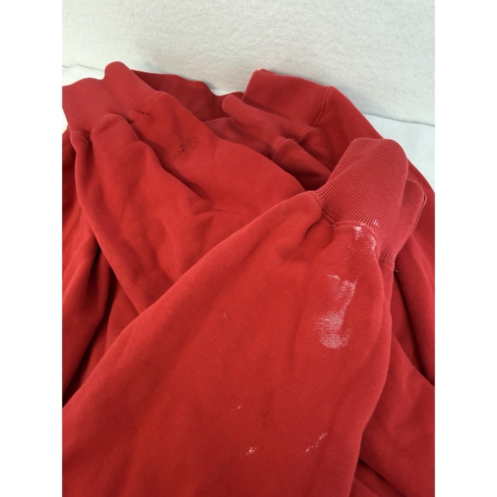 Vintage 90s Polo Ralph Lauren Men's Red Circle Logo Hoodie Sweatshirt Size Small - Picture 8 of 8